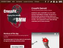 Tablet Screenshot of crossfitbmw.com